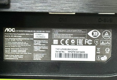 AOC E2260P 5